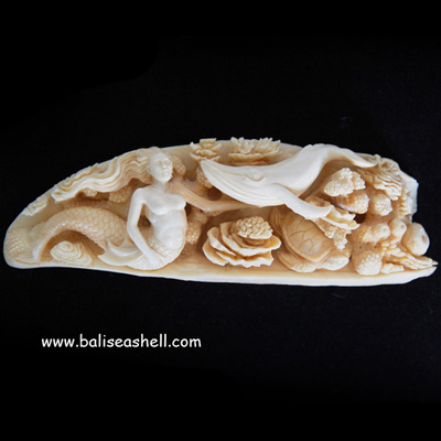 Mermaid & Whale Fish Carving