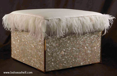 Furniture Sofa with White MOP Shell