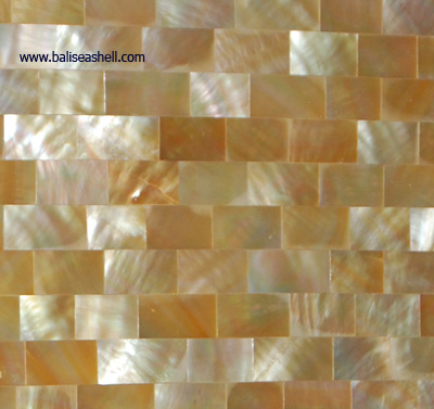 Yellow Mother of Pearl Shell Inlay Tile