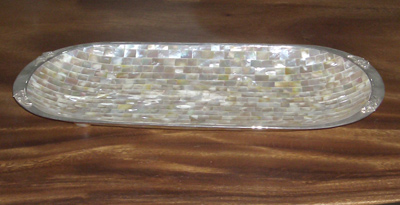 Long Bowl White MOP Shell