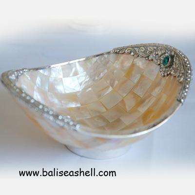 Bowl Crafts Art Inlay with Silver Art