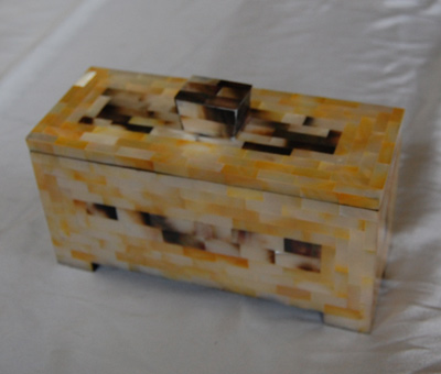 Yellow MOP Shell & Black MOP Small Box