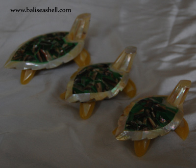 MOP Shell Turtle Ornament