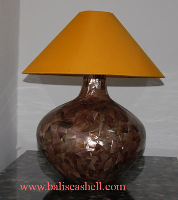Seashell Pick Pearl Mabe "Table Lamp"
