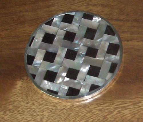 MOP Natural Shell Lamination Silver
