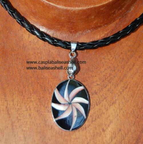 Plate MOP Shell Combination Silver Art