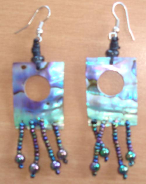 Earring Crafts Shell Carving Jewelry