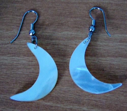 Shell Earring Flower Oval Design