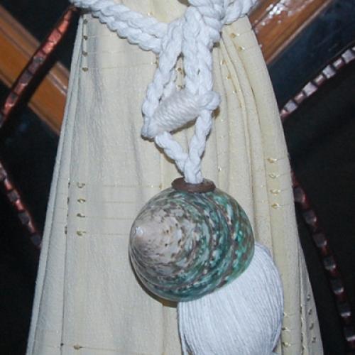 Round Small Bowl Combination MOP Shell with Silver Art