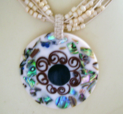 Mother of Pearl Button from Bali